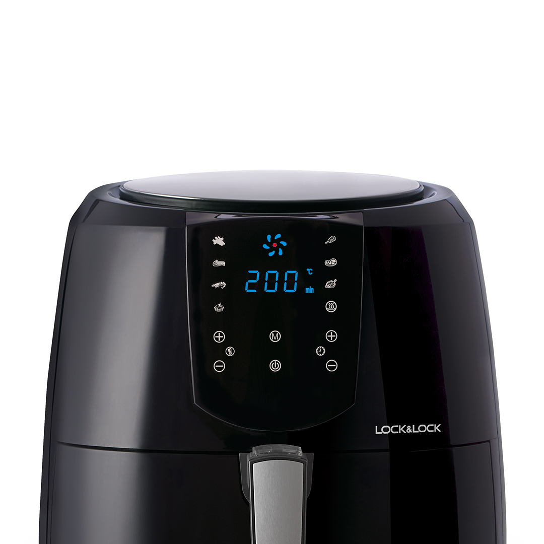 [Áp voucher giảm thêm 300k] Nồi Chiên Không Dầu - Locknlock Jumbo Plus Air Fryer - 220 - 240V~ - 1800W - 50/60Hz - 5.2L - 2 Màu (Đen, Trắng) - EJF357, , large image number 2